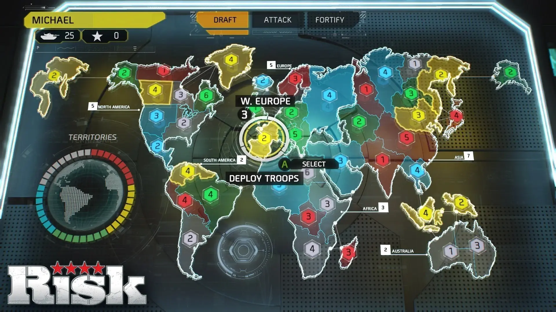 Risk World Map DEF