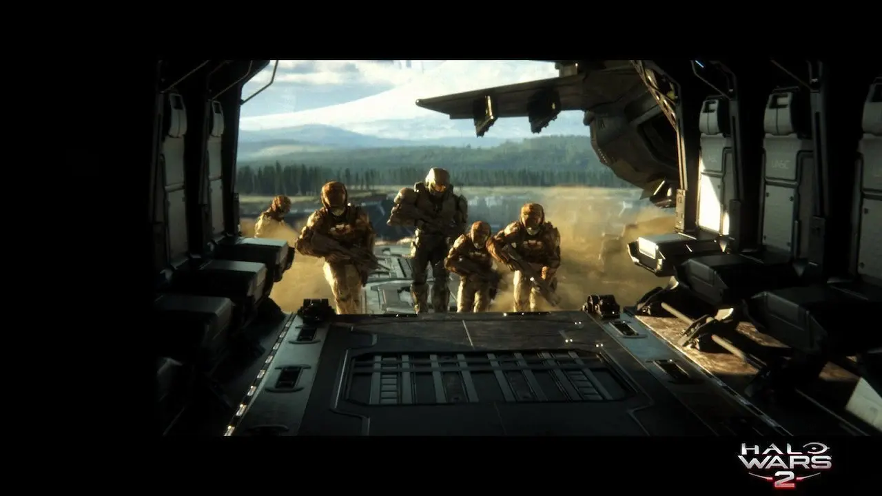 Halo Wars 2 Cinematic Still Boarding Party