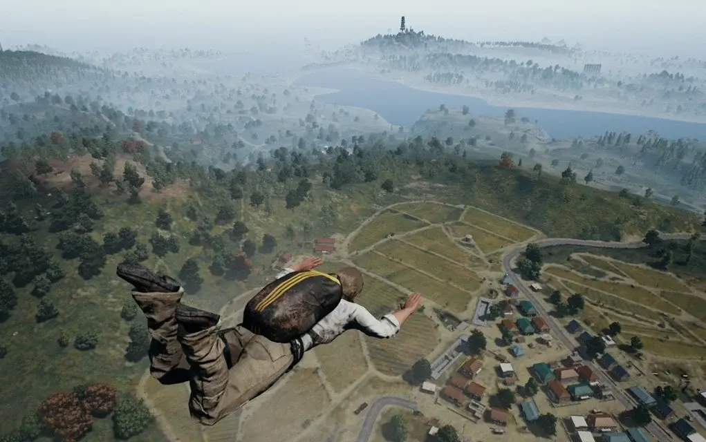 PUBG freefall