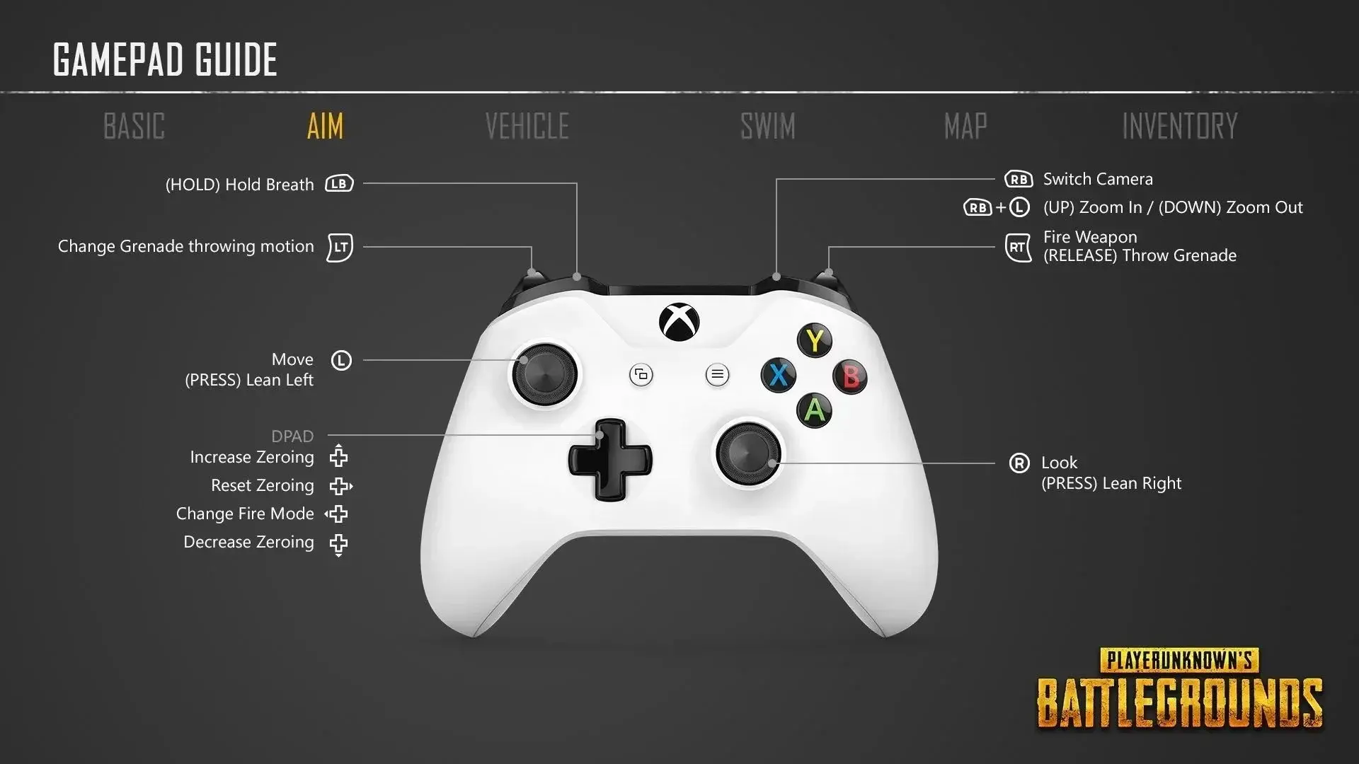control pubg xboxone