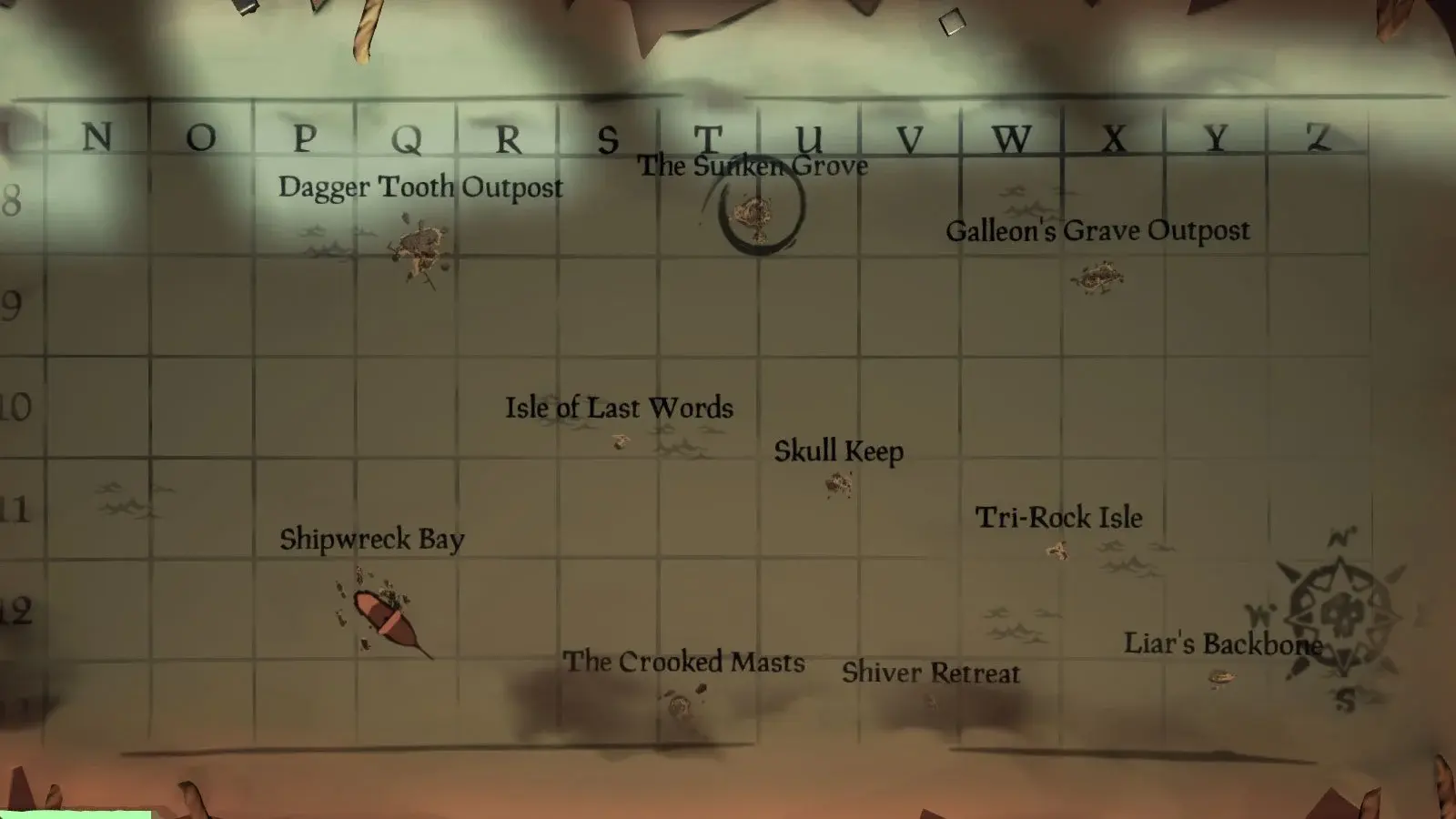Sea Thieves Map