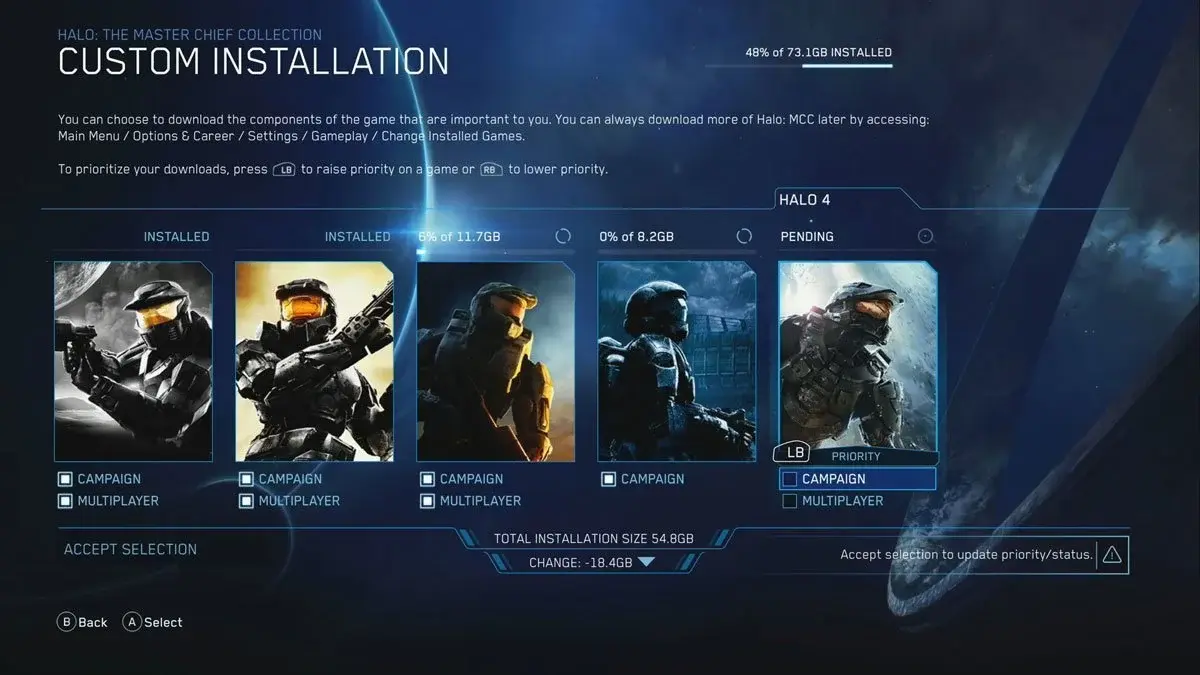 halo custom installation