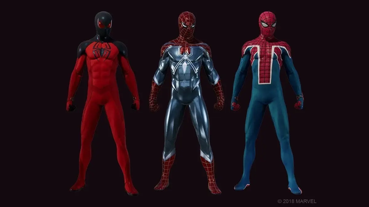 spider man dlc suits