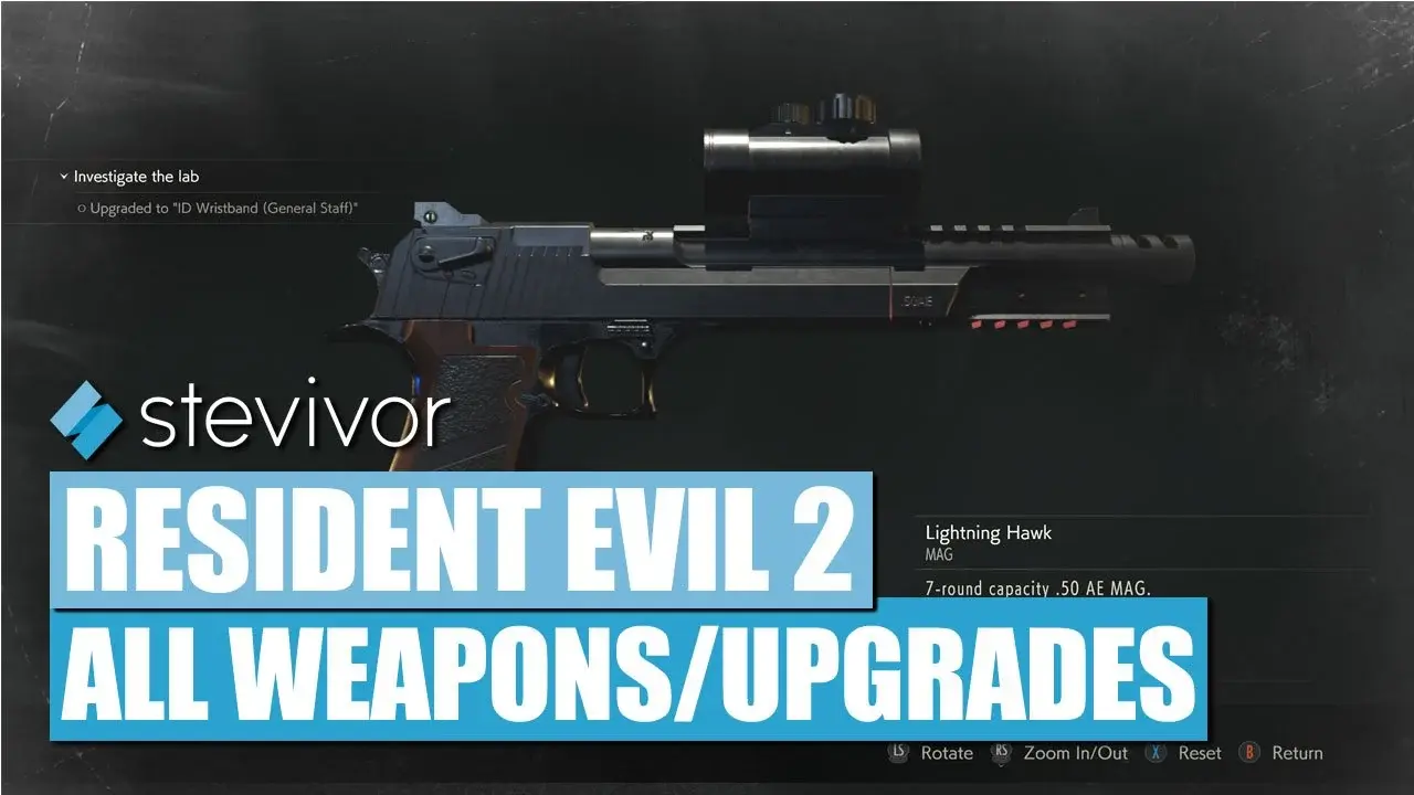 RE2 ALL WEAPONS