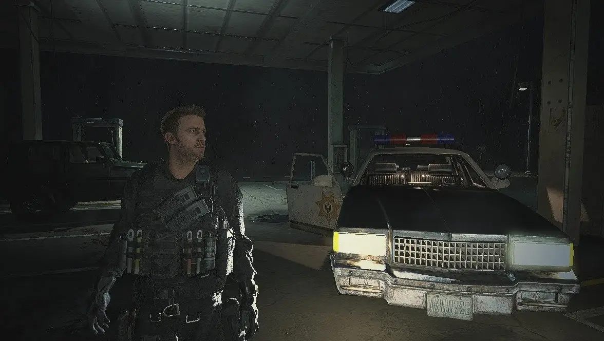 chris redfield re2