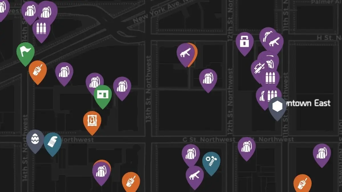division 2 interactive map