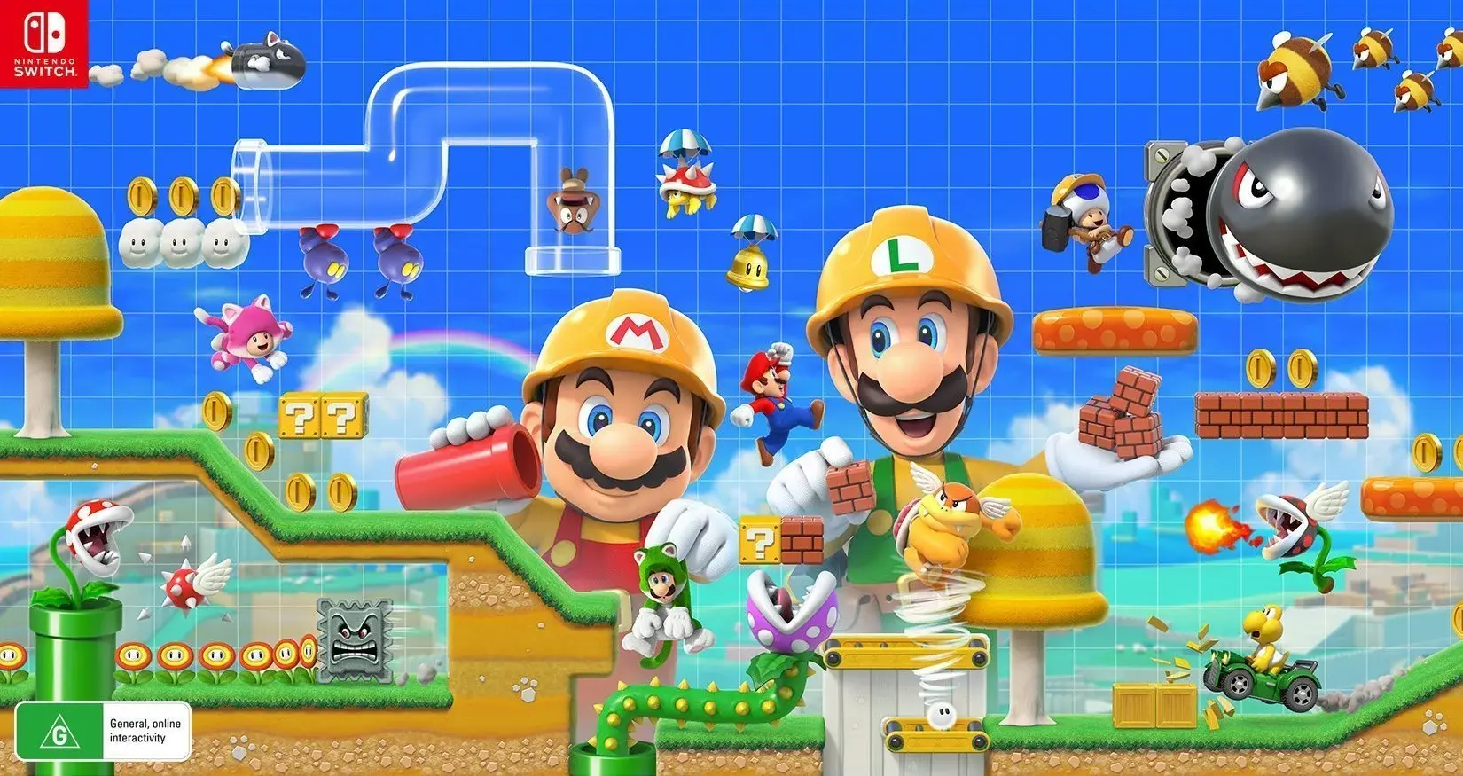 super mario maker 2 heder
