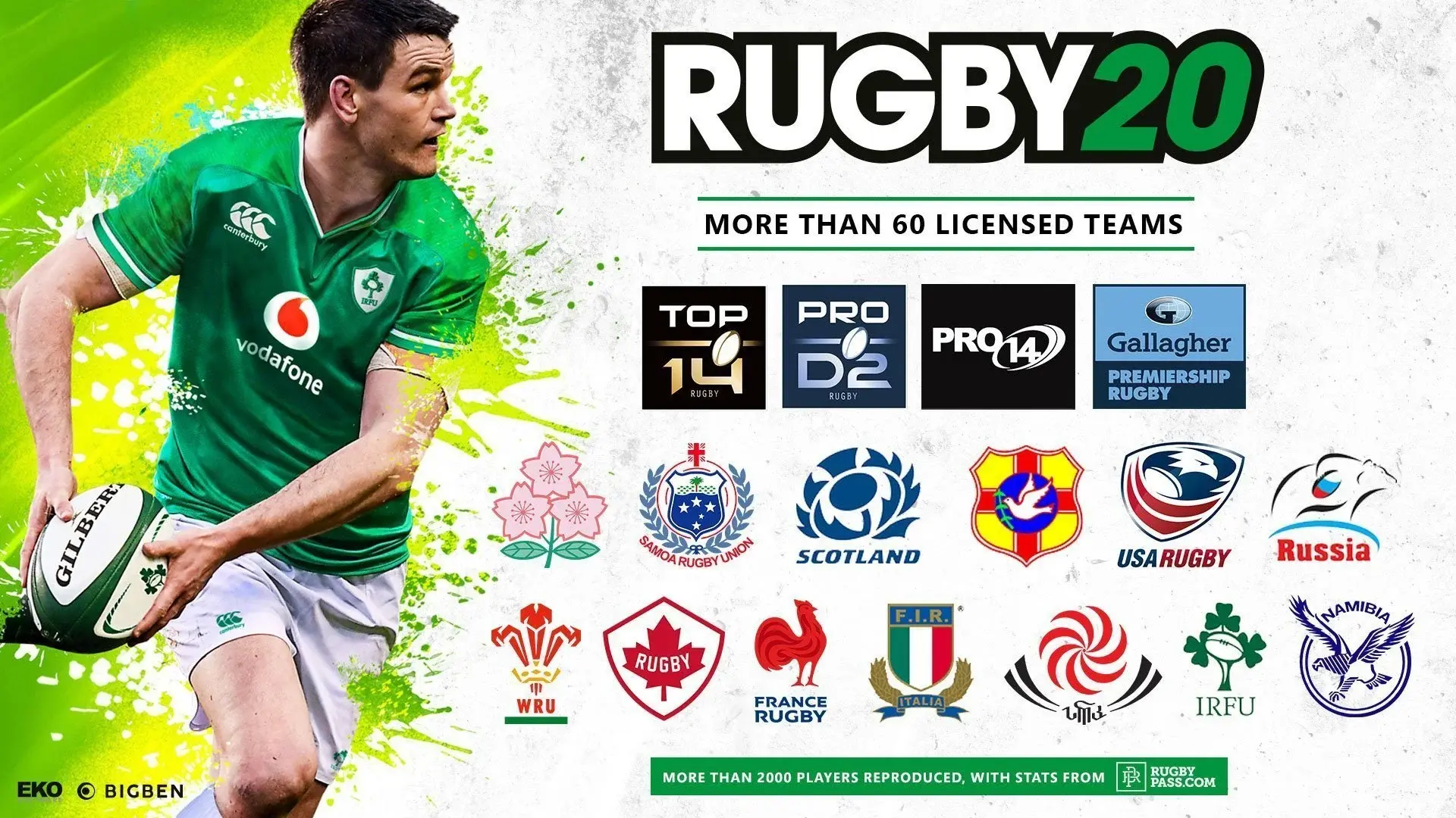 rugby20 licensed teams