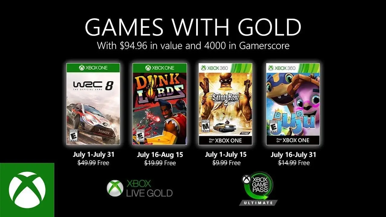 xbox games with gold july 2020