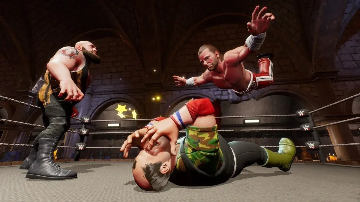 WWE 2K BG Big Show vs HBK vs Sgt Slaughter