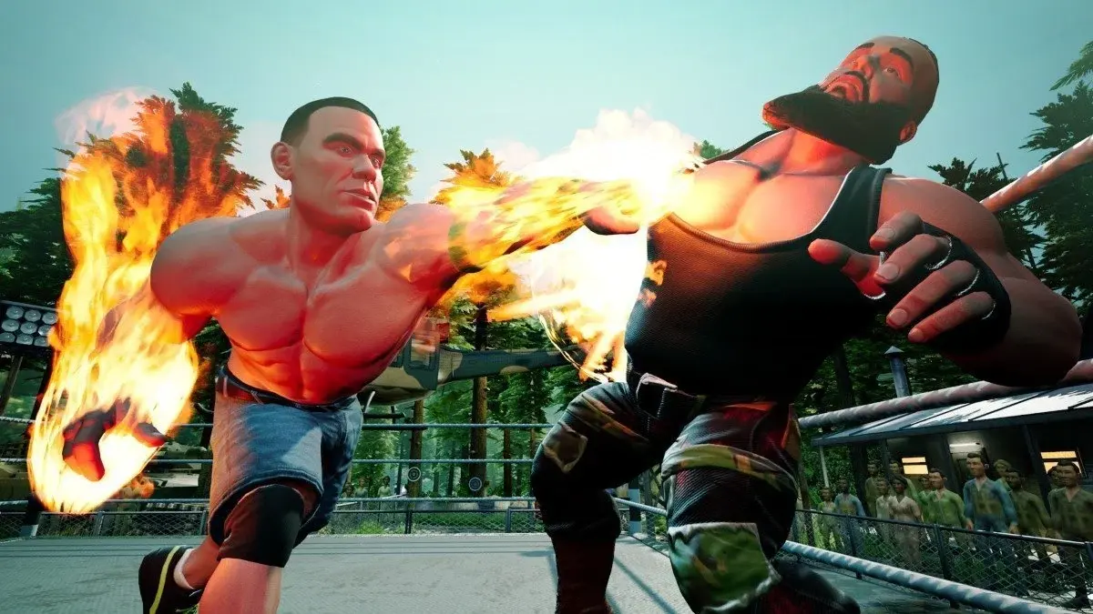 WWE 2K BG John Cena vs Braun Strowman