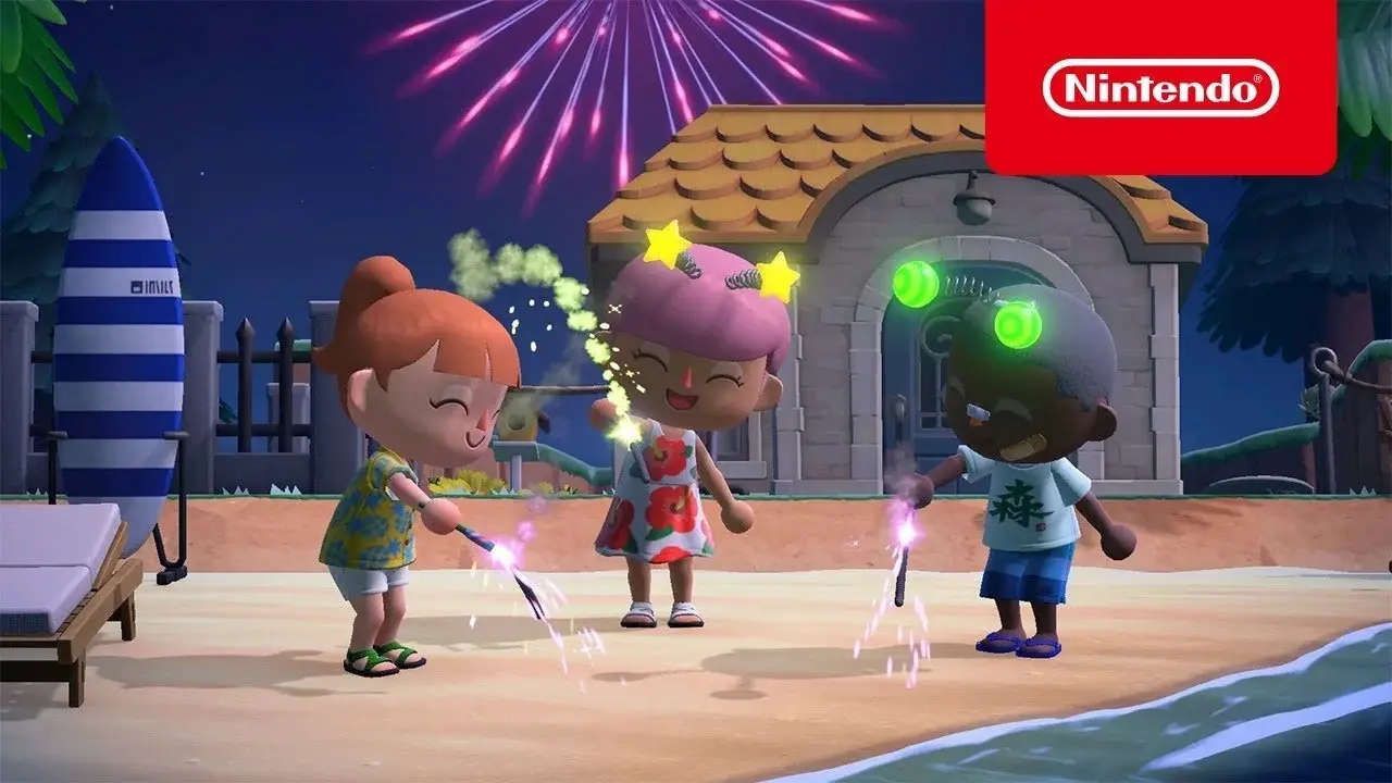 animal crossing online fireworks