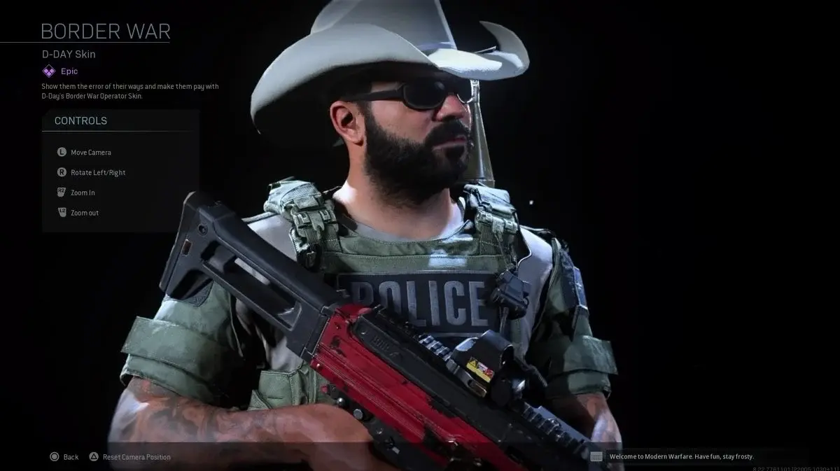 warzone border war skin