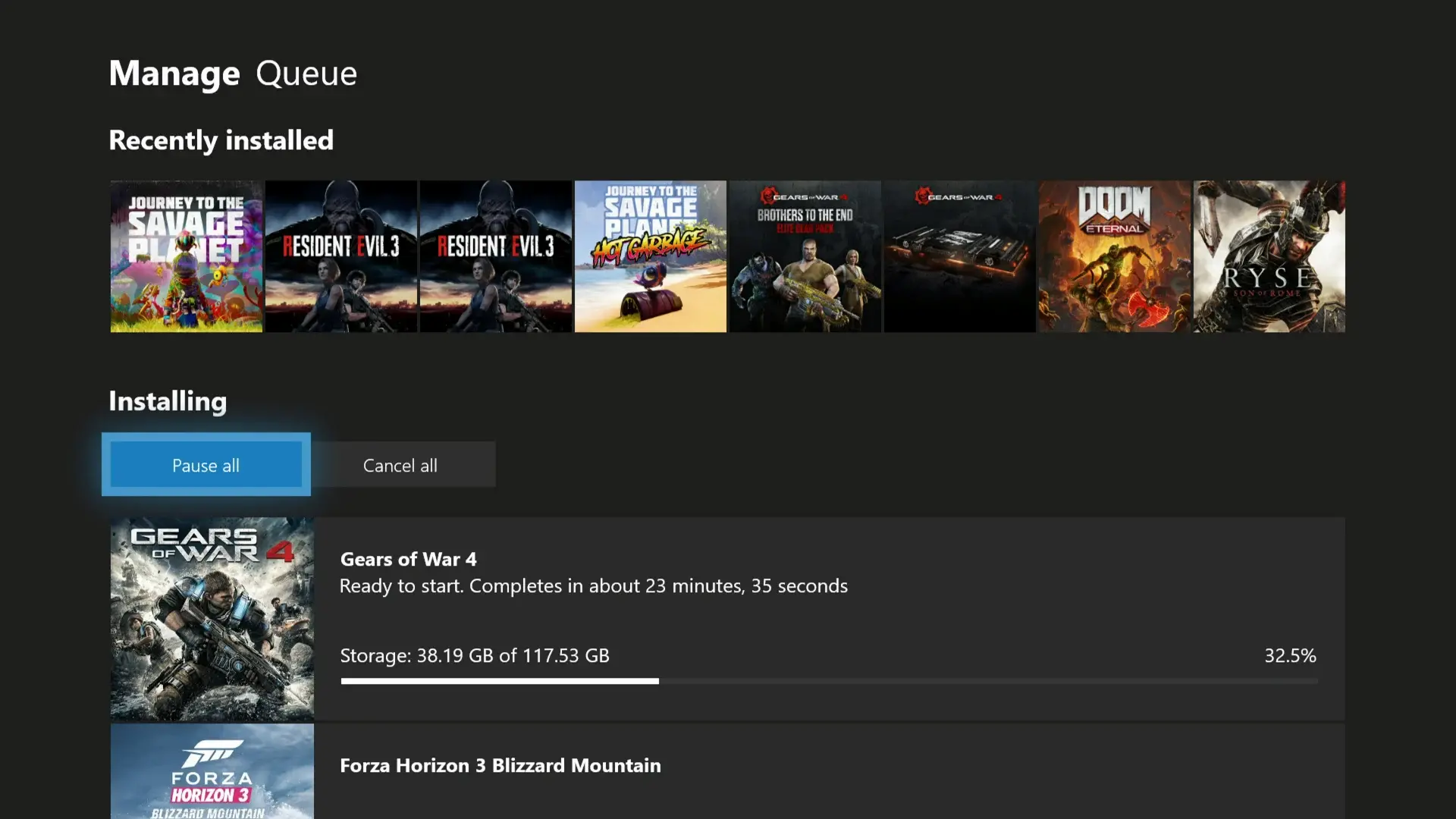 Xbox Series X data transfer speeds
