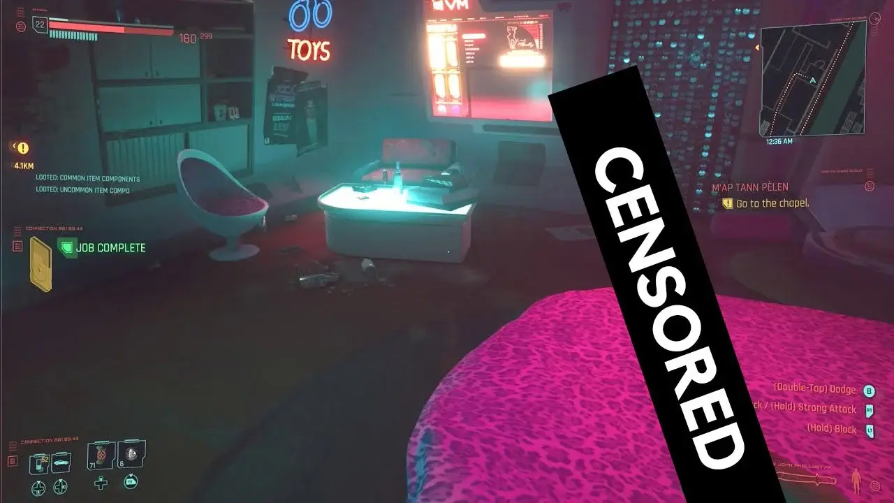 cyberpunk 2077 sir John Phallustiff dildo club