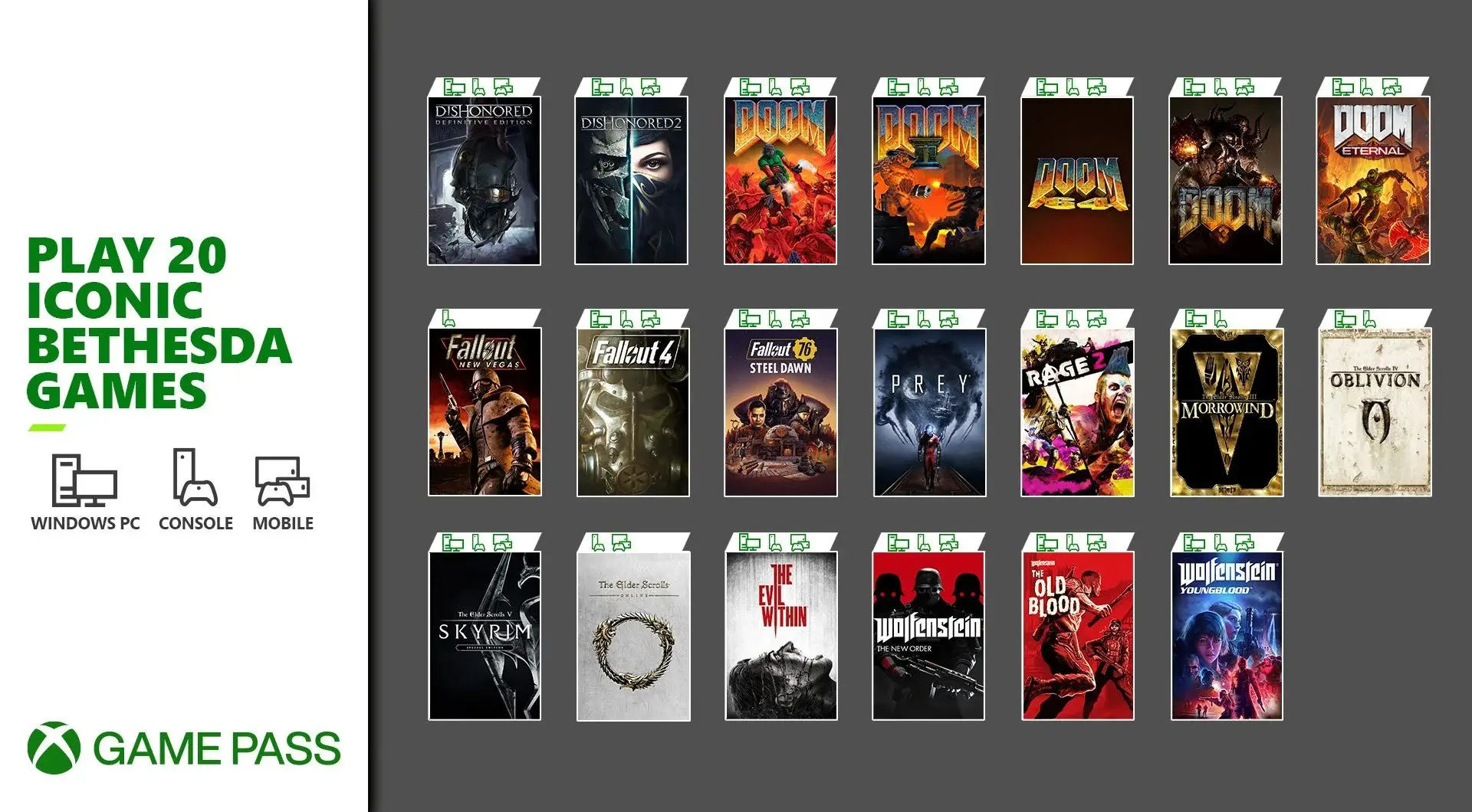xbox game pass bethesda