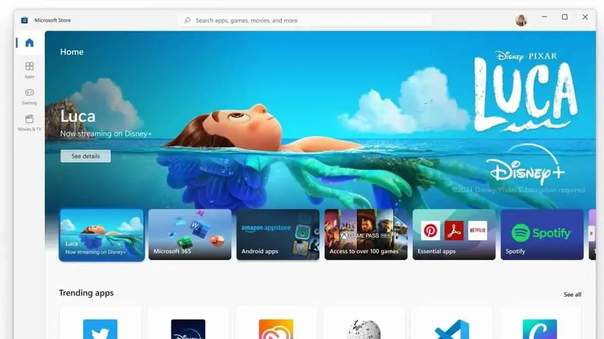 windows 11 microsoft store