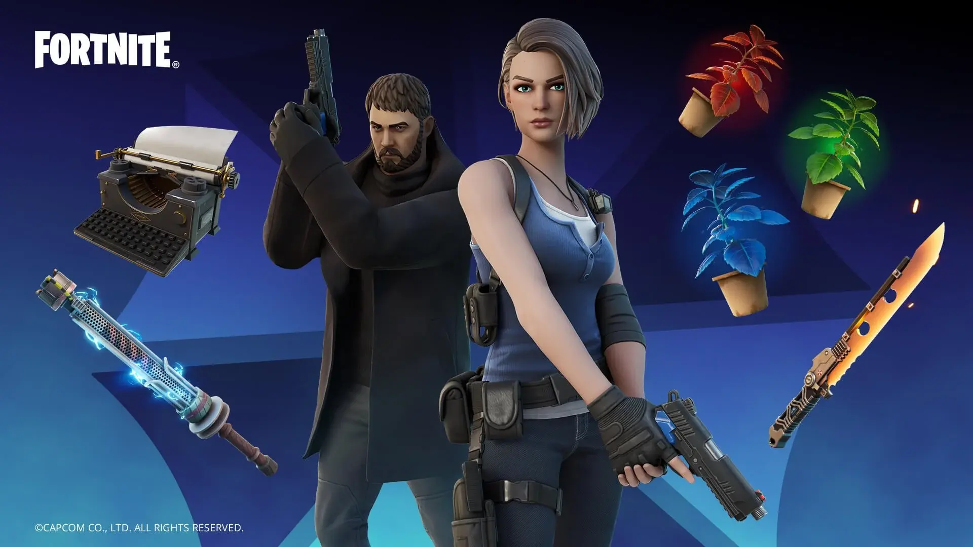 chris jill resident evil fortnite