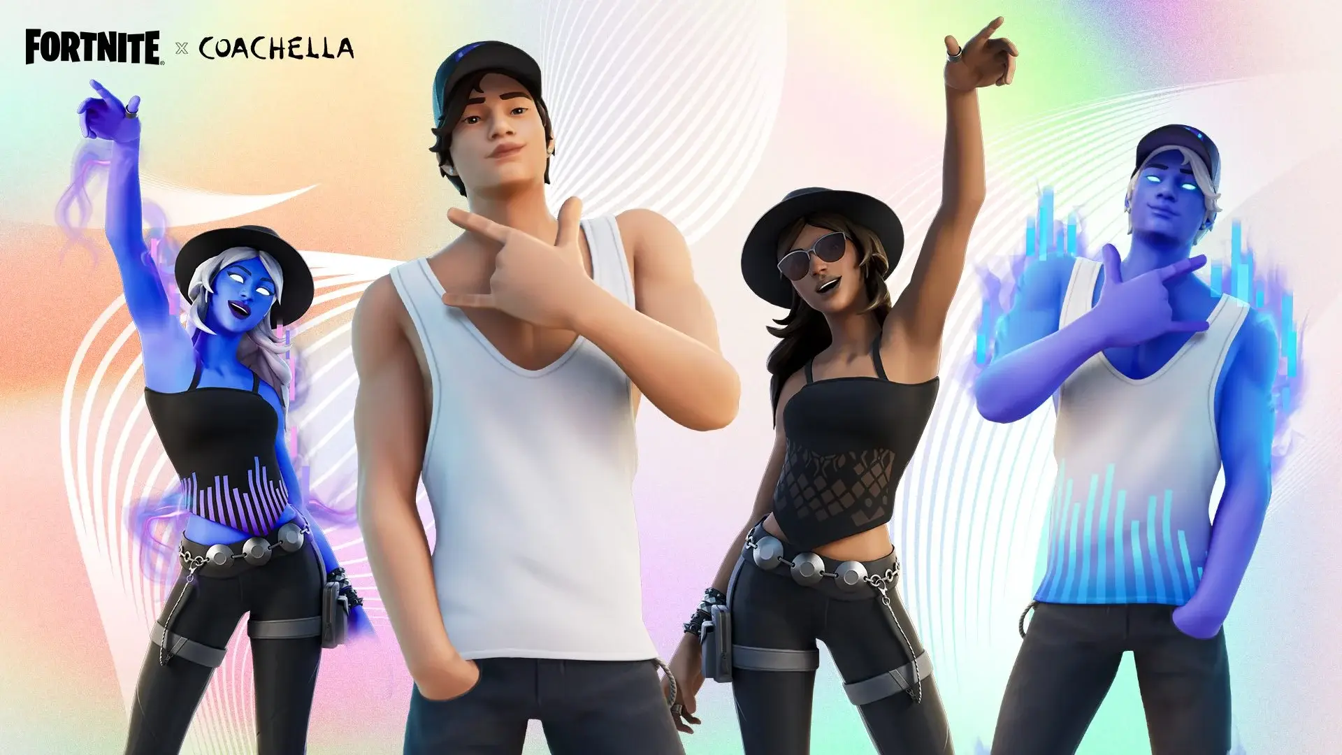 Fortnite X Coachella Lyric and Wilder Key Art