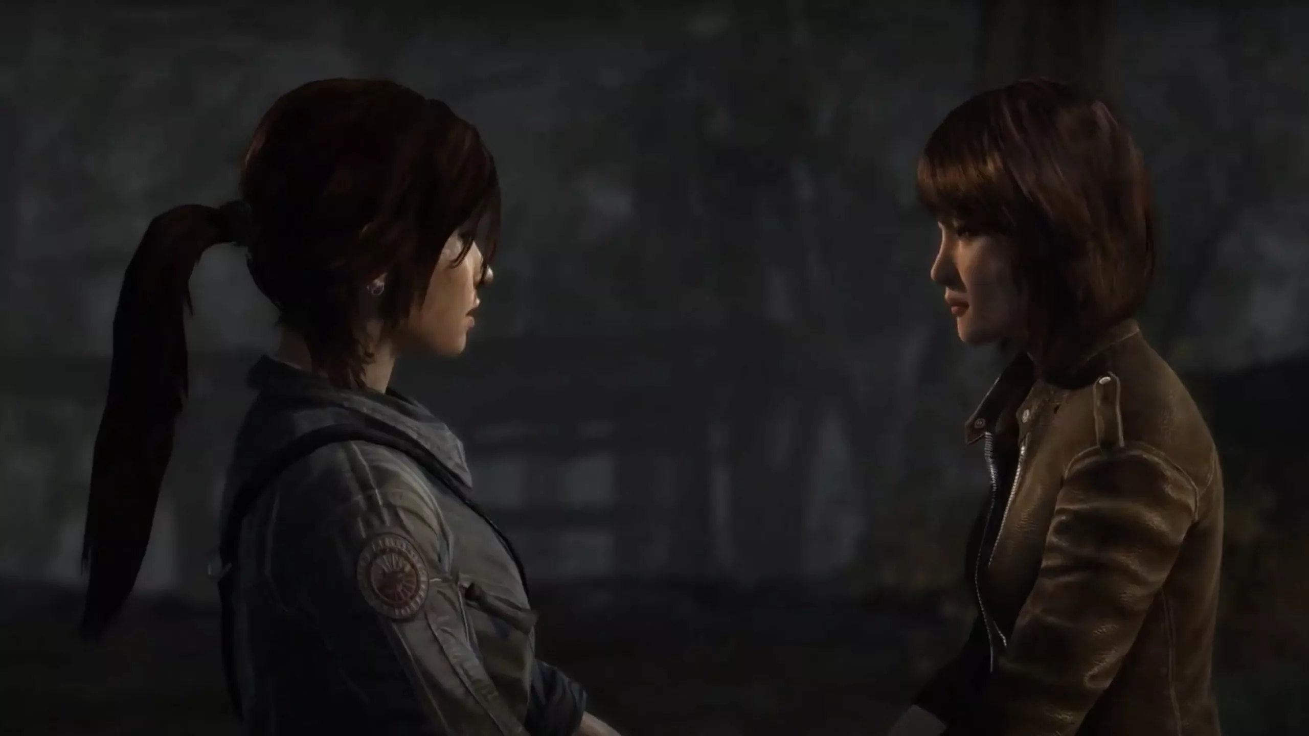 Lara and Sam Cutscene In The 2013 Tomb Raider Game