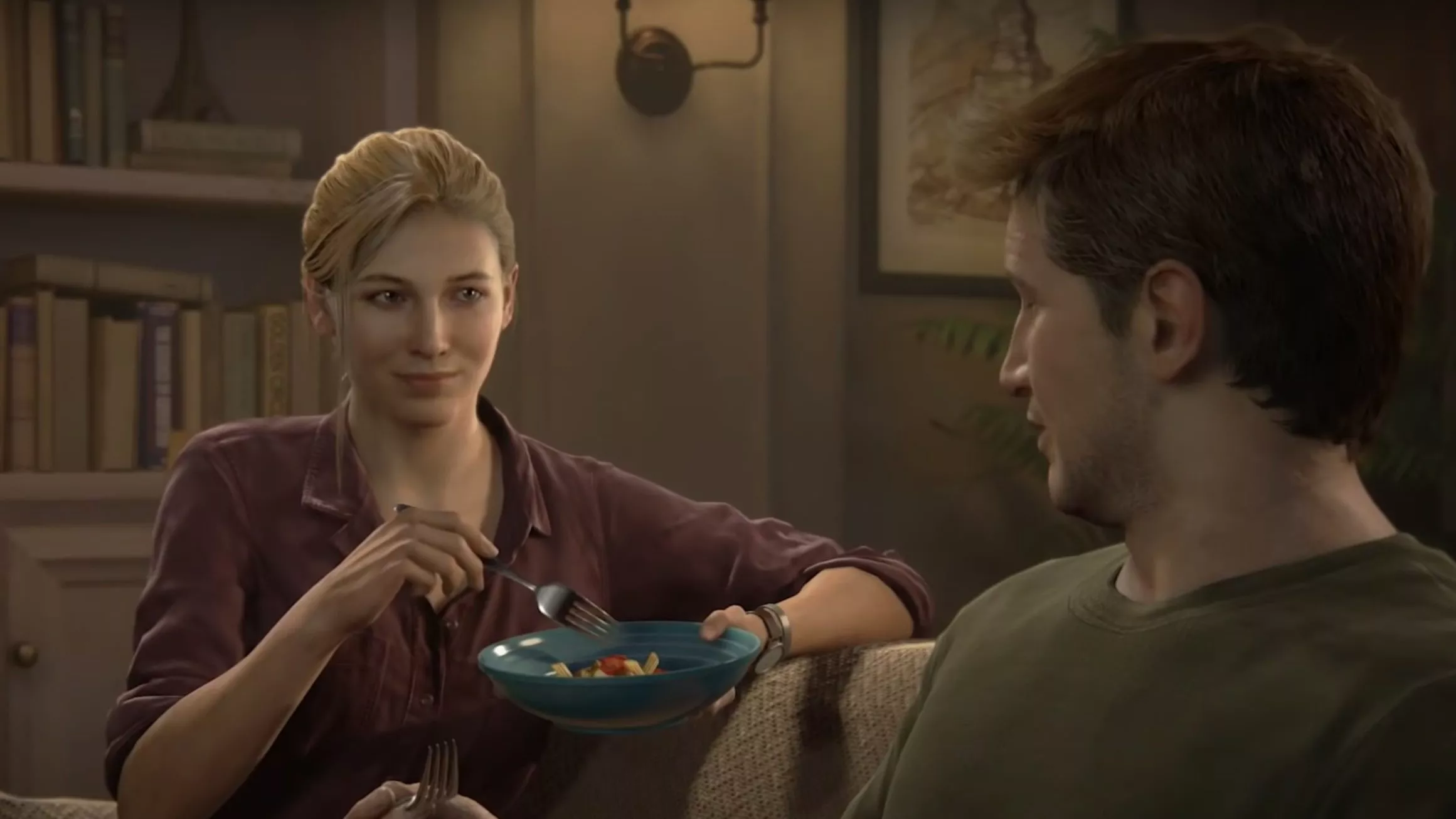 Nathan and Elena In Uncharted 4