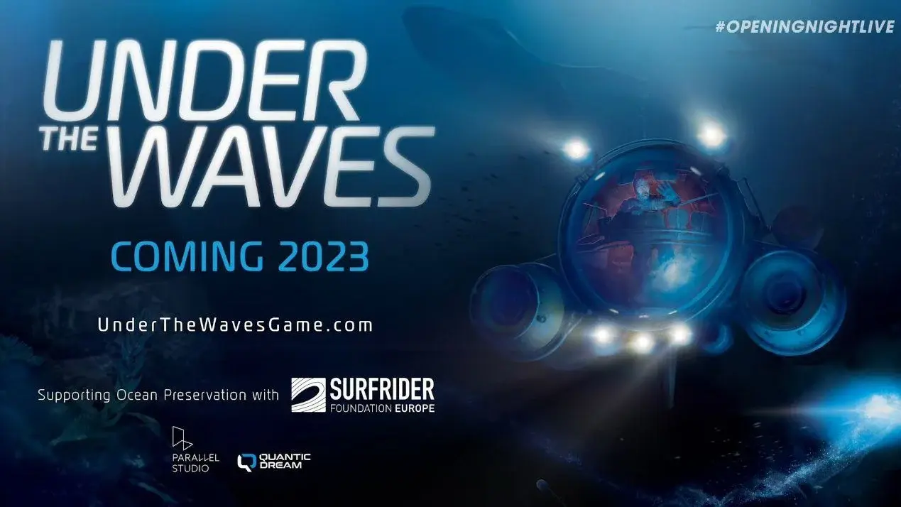under the waves
