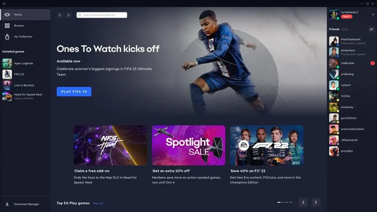 EA app replace origin