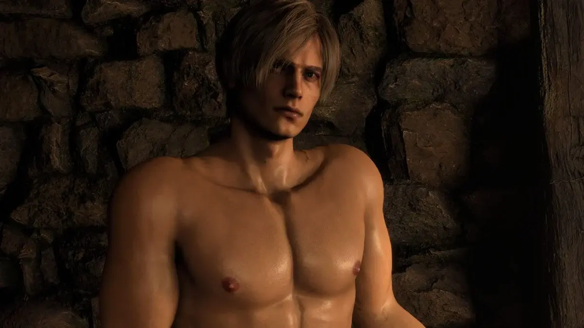 shirtless leon re4 demo