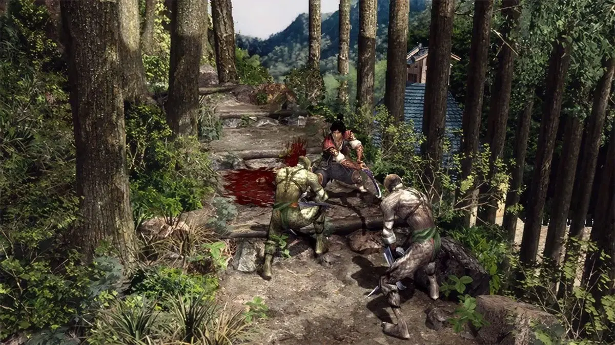 Combat inside Onimusha 2 Samurai's Destiny remaster.