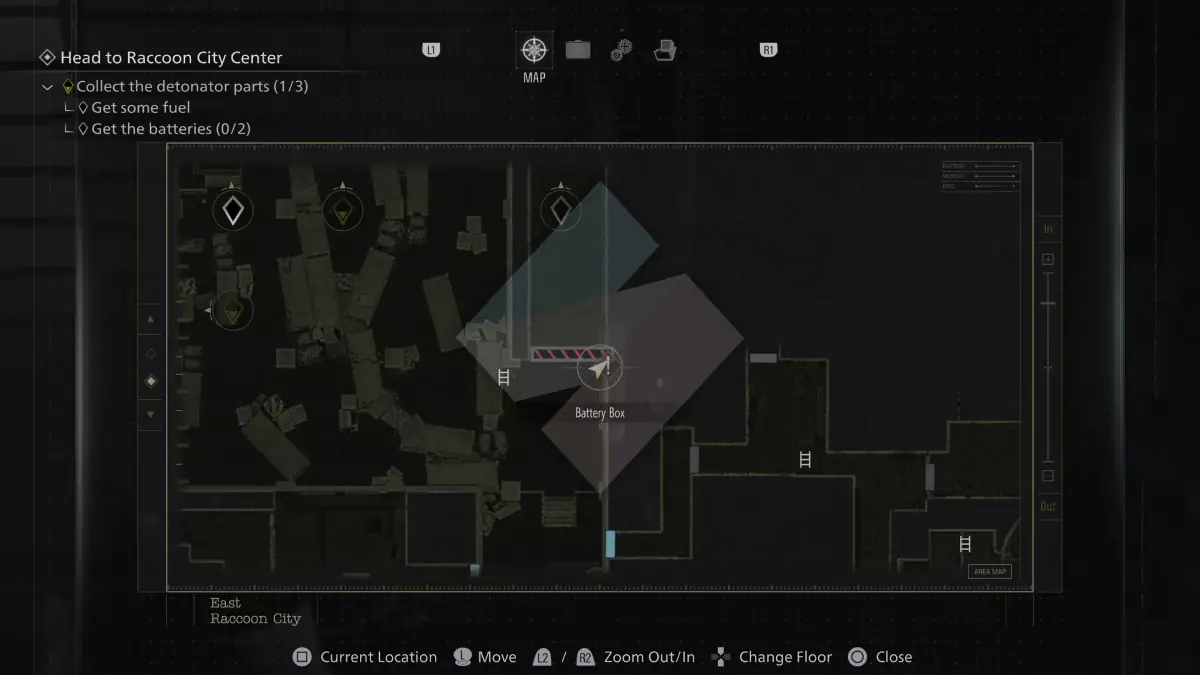 Leon - 50 - Raccoon City - Battery Storage Locations - Battery Box (2)