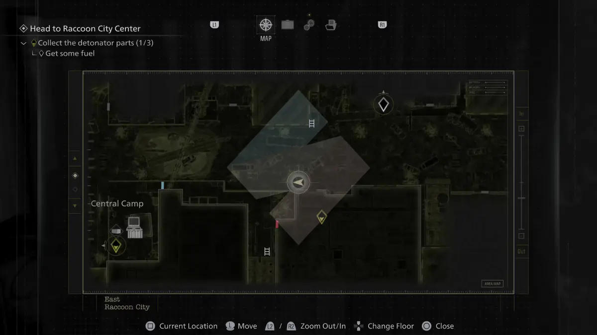 Leon -51 - Raccoon City - Inventory List - Container near apartments (2)