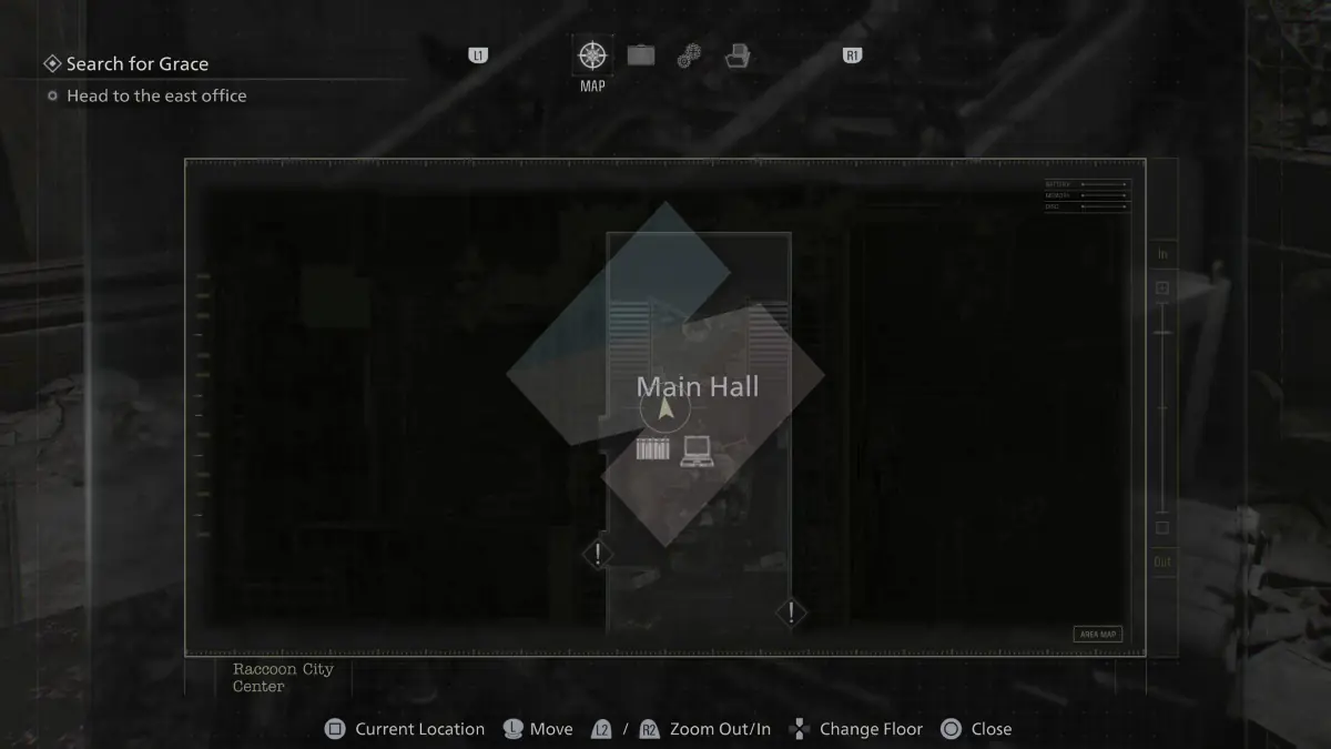 Leon-53-Raccoon City - RPD Perimeter Report - RPD Main Hall (2)