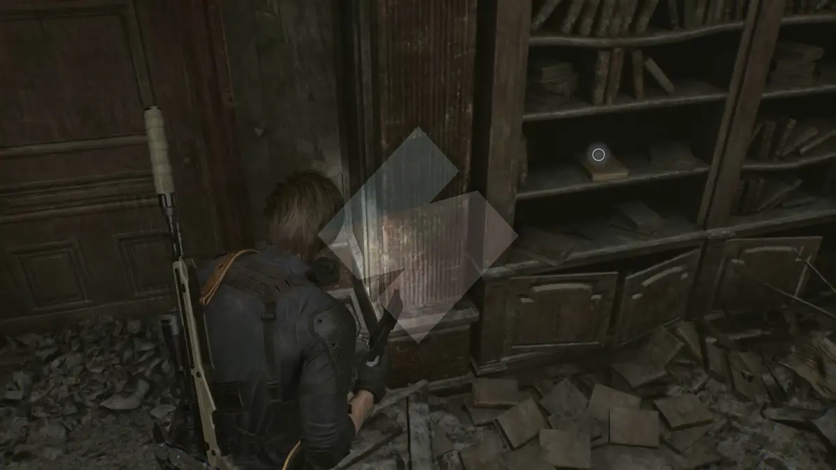 Leon-59-Raccoon City - Photograph - Second floor library in book (1)