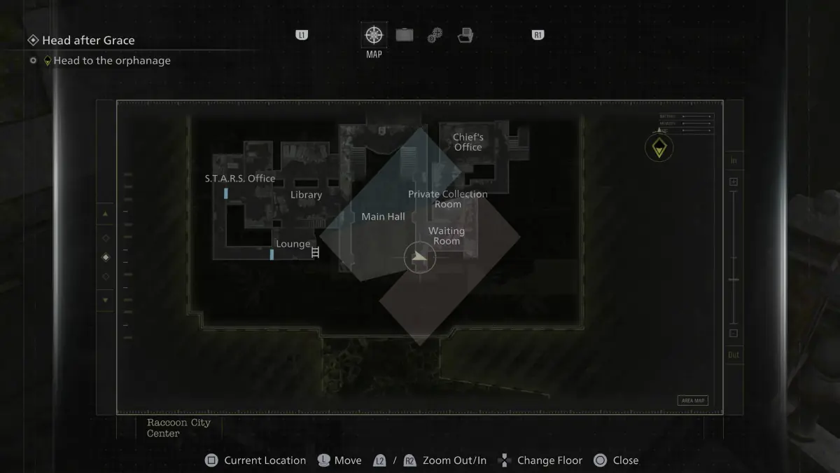 Leon-60-Raccoon City - Guide Pamphlet - Main Hall 2F (2)